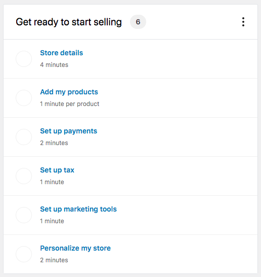 Configuração woocommerce