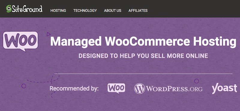 Hospedagem do SiteGround WooCommerce