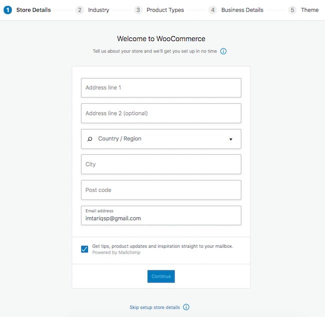 Instalando o WooCommerce