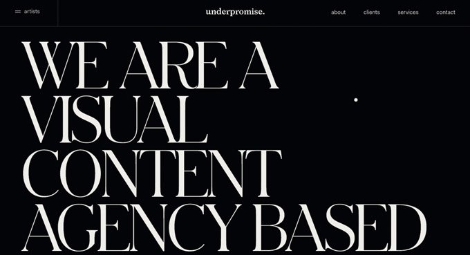 Designs criativos de sites WordPress