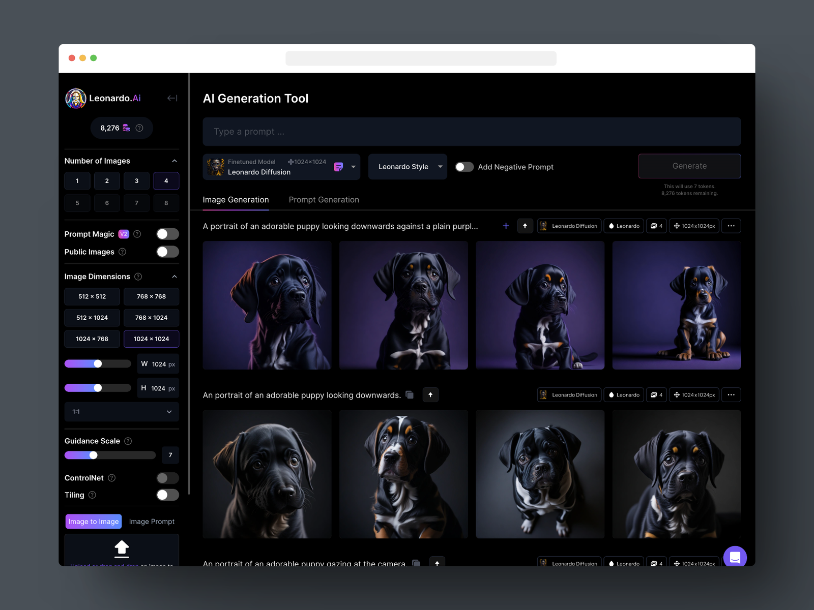 Embora Midjourney possa produzir imagens melhores, Leonardo oferece maior controle e uma interface de usuário melhor.