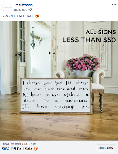 Dicas de imagens de publicidade de comércio eletrônico no Facebook