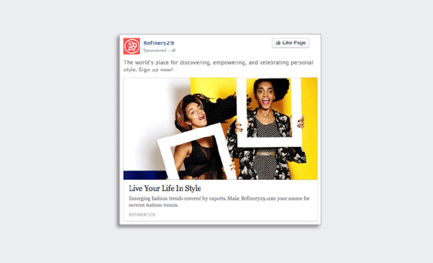 Dicas de publicidade no Facebook para e-commerce, adaptação da história da marca.