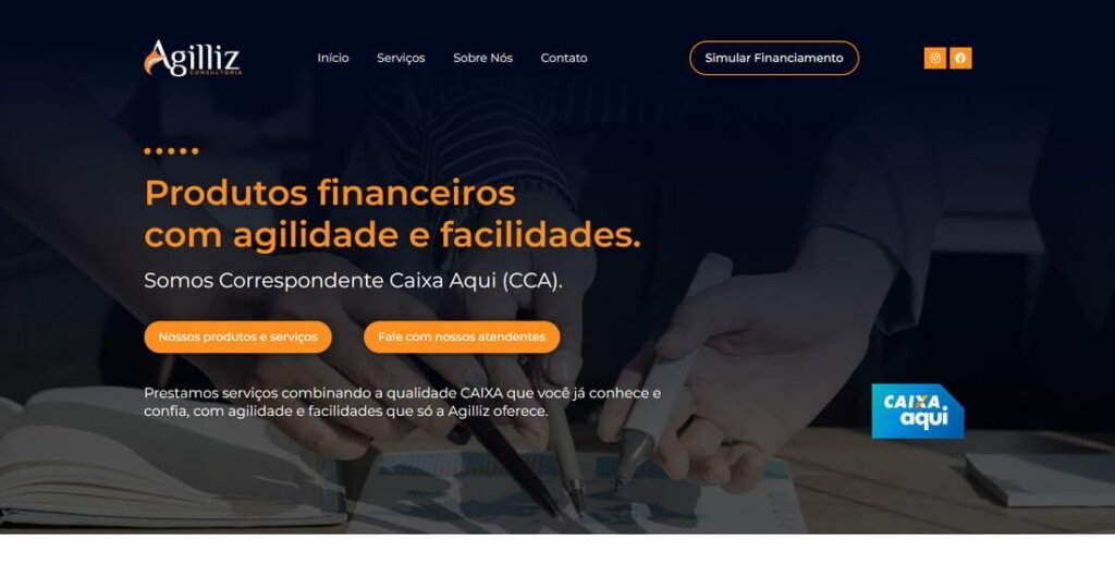 Portfolio Offweb Criação de sites Cliente Agilliz Consultoria 01